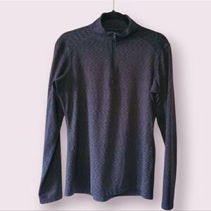 REI CO-OP 1/4 Zip Front Gray Pullover Shirt Women's Large | EUC
